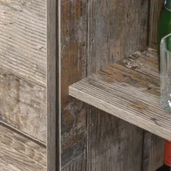 HOMCOM Freestanding Rustic Kitchen Buffet With Hutch, Pantry Storage Cabinet With Sliding Barn Door, Adjustable Shelf, Vintage Wood 8 HOMCOM Freestanding Rustic Kitchen Buffet With Hutch, Pantry Storage Cabinet With Sliding Barn Door, Adjustable Shelf, Vintage Wood -Homcom GUEST 772082ed a5c6 4bb6 af95 a8c0280431c8