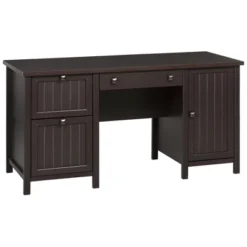 HOMCOM Vintage Executive Computer Desk, Home Office Work Station, Student Table With Cabinet & 3 Drawers For Hanging Files -Homcom GUEST 78910d6c a426 4db7 b583 20d3e84cdb5b