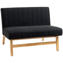 HOMCOM 42" Small Loveseat Sofa Couch For Bedroom, Living Room Furniture, Space-Saving 2 Seater Couch, Modern Couch Loveseat Upholstered 9 HOMCOM 42" Small Loveseat Sofa Couch For Bedroom, Living Room Furniture, Space-Saving 2 Seater Couch, Modern Couch Loveseat Upholstered -Homcom GUEST 79c37604 89f8 4c56 b361 9637522f96c0