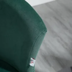 HOMCOM Adjustable Bar Stools Set Of 2, Velvet Kitchen Stool, Upholstered Counter Height Barstool With Swivel Seat, Wing Back, ‎Dark Green -Homcom GUEST 7de85e60 cf72 4515 8aa2 3620f379273a