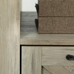 HOMCOM Farmhouse Side Table With 1 Drawer, 1 Open Shelf And Tabletop For Living Room, Set Of 2, Gray Oak -Homcom GUEST 844d417b df09 444c 83f4 e1dd250ea7f1