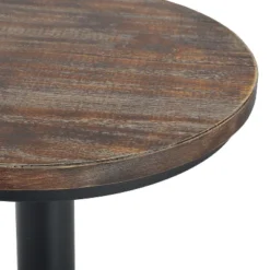 HOMCOM 42" Rustic Bar Table Industrial Metal Pine Wood Top Adjustable Standing Pub Table -Homcom GUEST 89e6f81d 5cf4 424e 86a3 e14f93e255d8