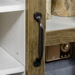 HOMCOM TV Cabinet, Farmhouse TV Stand For 55 Inch TV, Entertainment Center With Adjustable Shelves And Doors For Living Room, White -Homcom GUEST 976b56a5 0ae4 4b8d ae1d 4cc145c562d0