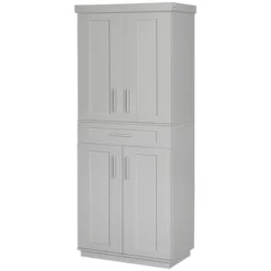 HOMCOM Modern Kitchen Pantry Freestanding Cabinet Cupboard With Doors And Drawer, Adjustable Shelving 11 HOMCOM Modern Kitchen Pantry Freestanding Cabinet Cupboard With Doors And Drawer, Adjustable Shelving -Homcom GUEST 9901c399 fa52 467c 8ade a0ea6a1f1f32