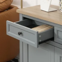 HOMCOM Sideboard Buffet Cabinet With Storage Drawers, 2 Door Kitchen Storage Cabinet With Adjustable Shelves, Coffee Bar For Living Room, Dark Gray -Homcom GUEST 9cc6a5e0 8695 40c8 a181 a8c4060f4c0a