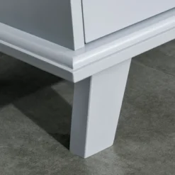 HOMCOM Wood Accent Sideboard Buffet Serveing Storage Cabinet With Fretwork Doors And Elevated Base, Gray -Homcom GUEST 9ff4cbde aae6 4d7d 93d3 f94f617cf71b