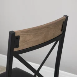 HOMCOM 3 Piece Bar Table And Chair Set, Dining Table And Armless Chairs Set With PU Padded Stools And Steel Frame, Brown -Homcom GUEST a2cd48cc 9dd0 4811 b0fa e02cae198aa9