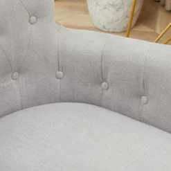 HOMCOM Mid Back Modern Home Office Chair With Tufted Button Design And Padded Armrests, Swivel Computer Desk Chair For Study Living Room Bedroom 11 HOMCOM Mid Back Modern Home Office Chair With Tufted Button Design And Padded Armrests, Swivel Computer Desk Chair For Study Living Room Bedroom -Homcom GUEST a4449897 478b 40c5 8894 39d525d07cce