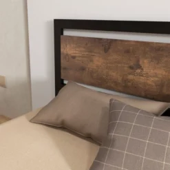 HOMCOM Full Platform Bed Frame With Headboard & Footboard, Strong Metal Slat Support Full Bed Frame W/ Underbed Storage Space, No Box Spring Needed -Homcom GUEST a56ed6da af51 4620 92de abda29d806e1