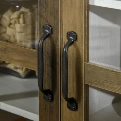 HOMCOM Kitchen Sideboard, Glass Door Buffet Cabinet, Accent Cupboard With Adjustable Storage Shelf For Living Room, Distressed White 8 HOMCOM Kitchen Sideboard, Glass Door Buffet Cabinet, Accent Cupboard With Adjustable Storage Shelf For Living Room, Distressed White -Homcom GUEST a60fec10 1241 41a7 9326 da776cff95d5