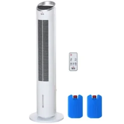 HOMCOM 40" Portable Oscillating Air Cooler Fan For Home Office, 3-In-1 Standing Ice Floor Fan With Humidifier, 3 Modes, 3 Speeds, 8H Timer, White 7 HOMCOM 40" Portable Oscillating Air Cooler Fan For Home Office, 3-In-1 Standing Ice Floor Fan With Humidifier, 3 Modes, 3 Speeds, 8H Timer, White -Homcom GUEST a6d5c335 0270 47f5 ba74 3aac02579c0f