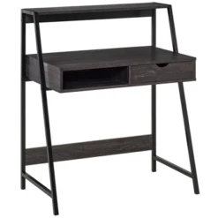 HOMCOM Home Office Desk, Computer Desk For Small Spaces, Writing Table With Drawer And Storage Shelves -Homcom GUEST a7df5862 1101 410b 8b7f 9c677a8e9c2d