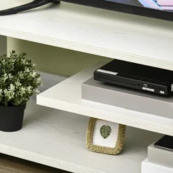 HOMCOM Modern TV Stand For TVs Up To 45", TV Cabinet With Storage Shelf And Drawer, Entertainment Center For Living Room Bedroom, White -Homcom GUEST a8a8d43a 4b9d 4795 92c8 1537897a8cac