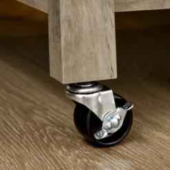 HOMCOM Rolling Kitchen Cart With Stainless Steel Countertop, 1 Bottom Shelf, 1 Slotted Middle Shelf And 4 Castor Wheels, Gray -Homcom GUEST a97eab04 5335 42f3 8aa5 4611d0b51f7f