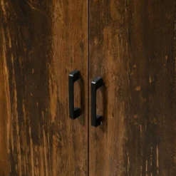 HOMCOM Industrial Sideboard Buffet Cabinet, Kitchen Storage Cabinet With Adjustable Shelves For Living Room, Bedroom, Hallway, Rustic Brown 9 HOMCOM Industrial Sideboard Buffet Cabinet, Kitchen Storage Cabinet With Adjustable Shelves For Living Room, Bedroom, Hallway, Rustic Brown -Homcom GUEST ae66c7e6 cc15 4017 97e3 74ec679e8b61