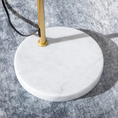 HOMCOM Modern Floor Lamps For Living Room Lighting, Adjustable Standing Lamp For Bedroom Lighting, Gold 5 HOMCOM Modern Floor Lamps For Living Room Lighting, Adjustable Standing Lamp For Bedroom Lighting, Gold - Image 5