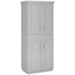 HOMCOM Modern Kitchen Pantry Freestanding Cabinet Cupboard With Doors And Drawer, Adjustable Shelving 16 HOMCOM Modern Kitchen Pantry Freestanding Cabinet Cupboard With Doors And Drawer, Adjustable Shelving -Homcom GUEST b1a47437 4ba8 4a17 b03f 94131cee3fc6