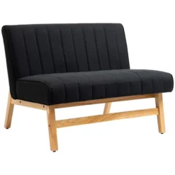 HOMCOM 42" Small Loveseat Sofa Couch For Bedroom, Living Room Furniture, Space-Saving 2 Seater Couch, Modern Couch Loveseat Upholstered 12 HOMCOM 42" Small Loveseat Sofa Couch For Bedroom, Living Room Furniture, Space-Saving 2 Seater Couch, Modern Couch Loveseat Upholstered -Homcom GUEST b9daec8f 2efa 460e a1f3 cf3448074c86