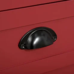 HOMCOM Sideboard Buffet Cabinet, Storage Serving Console Table With 4 Drawers And Slatted Bottom Shelf For Kitchen, Living Room, Red -Homcom GUEST bc2915f1 a635 4c23 b3f1 70515897630d