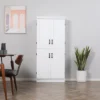 HOMCOM 70" 4-Door Kitchen Pantry, Freestanding Storage Cabinet, 6-tier Cupboard With Adjustable Shelves For Living Room