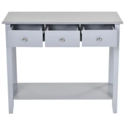 HOMCOM Console Table Industrial Desk With Drawer Bottom Shelf & Large Tabletop For Entryway Or Living Room 8 HOMCOM Console Table Industrial Desk With Drawer Bottom Shelf & Large Tabletop For Entryway Or Living Room -Homcom GUEST bda0658b 71e8 404a a887 d6b05450aad9