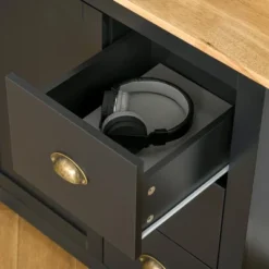 HOMCOM Modern Floor Cabinet, Storage Sideboard, Kitchen Buffet Table With Rubberwood Top, 3 Drawers And Cabinet With Adjustable Shelf 11 HOMCOM Modern Floor Cabinet, Storage Sideboard, Kitchen Buffet Table With Rubberwood Top, 3 Drawers And Cabinet With Adjustable Shelf -Homcom GUEST bf811280 710e 4183 8804 1c5f4f9df13b