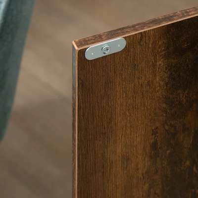 HOMCOM Industrial Sideboard Buffet Cabinet, Kitchen Storage Cabinet With Adjustable Shelves For Living Room, Bedroom, Hallway, Rustic Brown 4 HOMCOM Industrial Sideboard Buffet Cabinet, Kitchen Storage Cabinet With Adjustable Shelves For Living Room, Bedroom, Hallway, Rustic Brown - Image 4