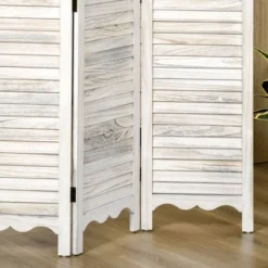 HOMCOM 4-Panel Folding Room Divider With Blackboard, 5.5 Ft Tall Freestanding Privacy Screen Panels For Bedroom Or Office, White 9 HOMCOM 4-Panel Folding Room Divider With Blackboard, 5.5 Ft Tall Freestanding Privacy Screen Panels For Bedroom Or Office, White -Homcom GUEST c2f7e2af 0380 41f2 a4a4 4153db062110