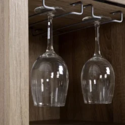 HOMCOM Sideboard With Sliding Glass Door, Wine Cabinet, Coffee Bar Cabinet For Liquor And Glasses, 6-bottle Wine Rack And Stemware Racks, Brown -Homcom GUEST c8543d7f 4cd8 41a5 8a85 45c077c7189f