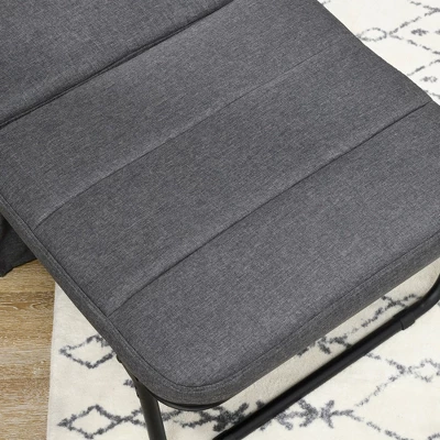 HOMCOM Ottoman Sofa Bed, 4-in-1 Multi-Function Folding Sleeper Chair Bed With Adjustable Backrest, Pillow, Side Pocket 5 HOMCOM Ottoman Sofa Bed, 4-in-1 Multi-Function Folding Sleeper Chair Bed With Adjustable Backrest, Pillow, Side Pocket - Image 5