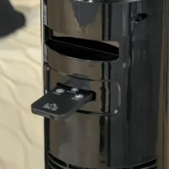 HOMCOM 37.75" Tower Fan Cooling For Bedroom With 3 Speeds, 12H Timer, 70° Oscillating, LED Panel, And Remote Control, Black -Homcom GUEST d5456ec1 e010 4eb4 93cc 799c077dc8b5