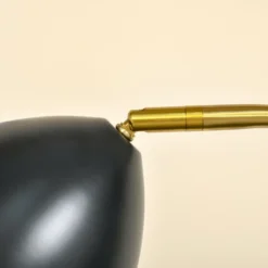 HOMCOM Arc Floor Lamp, Standing Reading Light, With Adjustable Lampshade, And Round Base For Living Room, Office, Or Bedroom, Black/ Gold -Homcom GUEST d7638d8b 7d42 4bca b23f 634783e11b77