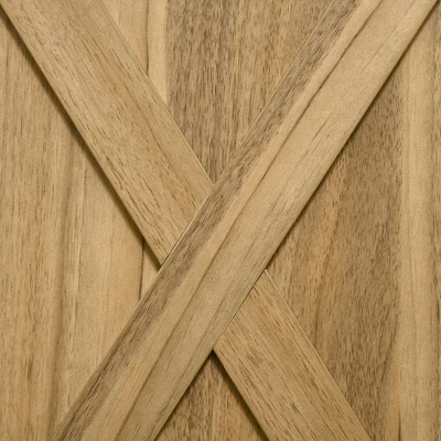 HOMCOM 32" Farmhouse Barn Door Style Sideboard, Buffet Storage Cabinet Coffee Bar For Living Room Or Entryway 5 HOMCOM 32" Farmhouse Barn Door Style Sideboard, Buffet Storage Cabinet Coffee Bar For Living Room Or Entryway - Image 5