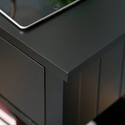 HOMCOM Modern Style Nightstand, Side Table With Drawer And Storage Shelf For Bedroom, Or Living Room 7 HOMCOM Modern Style Nightstand, Side Table With Drawer And Storage Shelf For Bedroom, Or Living Room - Image 7