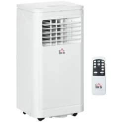 HOMCOM 10000 BTU Portable Air Conditioner Fan With Remote For Rooms Up To 172 Sq. Ft., Evaporative Cooler, Home AC Unit With Dehumidifier, White -Homcom GUEST dd7120ef 9748 4fe6 8714 ecb5c34298e5 1
