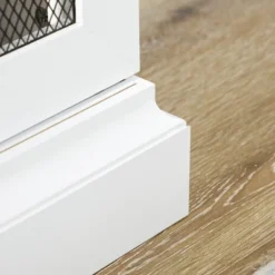 HOMCOM Farmhouse Kitchen Sideboard, Buffet Cabinet With Sliding Barn Door And Adjustable Shelves For Living Room -Homcom GUEST ddb81a2e afec 44a7 b701 315966a9c723