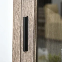 HOMCOM Tall Wine Cabinet, Bar Display Cupboard With 12-Bottle Wine Rack, Glass Door And 3 Storage Compartment For Living Room, Home Bar, Dining Room 10 HOMCOM Tall Wine Cabinet, Bar Display Cupboard With 12-Bottle Wine Rack, Glass Door And 3 Storage Compartment For Living Room, Home Bar, Dining Room -Homcom GUEST df41b6ec 10db 4c2c 9663 7661929e11c4