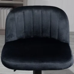 HOMCOM Adjustable Bar Stools Set Of 2, Velvet Counter Height Barstool, Upholstered Kitchen Stool With Swivel Seat, Steel Frame, Footrest For Kitchen Counter And Dining Room, Black 8 HOMCOM Adjustable Bar Stools Set Of 2, Velvet Counter Height Barstool, Upholstered Kitchen Stool With Swivel Seat, Steel Frame, Footrest For Kitchen Counter And Dining Room, Black -Homcom GUEST e23de233 1f1f 4884 ad32 793b2c146db3