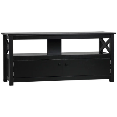 HOMCOM TV Cabinet Stand For TVs Up To 46 Inches, Entertainment Center With Storage Shelf And Cupboard For Living Room 7 HOMCOM TV Cabinet Stand For TVs Up To 46 Inches, Entertainment Center With Storage Shelf And Cupboard For Living Room - Image 7