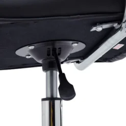 HOMCOM Modern Computer Desk Office Chair With Upholstered PU Leather, Adjustable Heights, Swivel 360 Wheels -Homcom GUEST e375224d fcad 406d 9d65 bf30ea3b9fd2