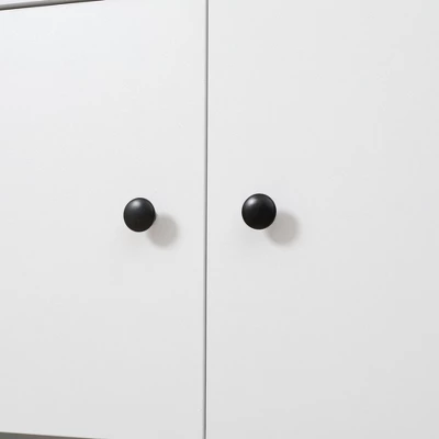 HOMCOM 71" Kitchen Buffet With Hutch, Pantry Storage Cabinet With Shelves, Open Microwave Countertop For Dining Room, Living Room, White 5 HOMCOM 71" Kitchen Buffet With Hutch, Pantry Storage Cabinet With Shelves, Open Microwave Countertop For Dining Room, Living Room, White - Image 5