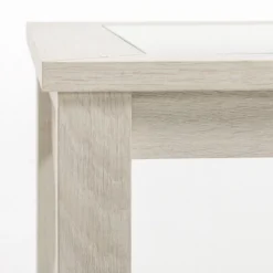 HOMCOM Farmhouse End Table, Sofa Side Table With Tempered Glass Top, Coffee Table With Underneath Storage Shelf For Living Room, Bedroom, White Oak 9 HOMCOM Farmhouse End Table, Sofa Side Table With Tempered Glass Top, Coffee Table With Underneath Storage Shelf For Living Room, Bedroom, White Oak -Homcom GUEST e6454f0a ee7b 4232 8868 c0d42c39f5e6