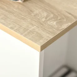 HOMCOM C-Shaped Sofa Side Table Mobile End Table With Storage And Wheels For Living Room, Bedroom, Office, White -Homcom GUEST e6ab5502 1fdd 473a ae41 d2f6e2cb9df2