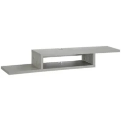 HOMCOM Wall Mounted Media Console, Floating Stand Component Shelf, Entertainment Center Unit 13 HOMCOM Wall Mounted Media Console, Floating Stand Component Shelf, Entertainment Center Unit -Homcom GUEST e9cc09d4 2511 4f4a a145 13d27ade1895