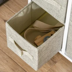 HOMCOM 7-Drawer Dresser Storage Tower Cabinet Organizer Unit, Easy Pull Fabric Bins With Metal Frame For Bedroom, Closets, Gray 6 HOMCOM 7-Drawer Dresser Storage Tower Cabinet Organizer Unit, Easy Pull Fabric Bins With Metal Frame For Bedroom, Closets, Gray -Homcom GUEST eacbfb36 702b 4937 8d40 50785d3cd6f1