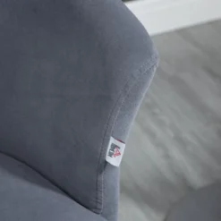 HOMCOM Adjustable Bar Stools Set Of 2, Velvet Kitchen Stool, Upholstered Counter Height Barstool With Swivel Seat, Wing Back, Gray 9 HOMCOM Adjustable Bar Stools Set Of 2, Velvet Kitchen Stool, Upholstered Counter Height Barstool With Swivel Seat, Wing Back, Gray -Homcom GUEST f540dcf9 6c4c 4a8e a53f a3c762a07c19