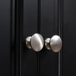 HOMCOM Rolling Kitchen Island On Wheels, Kitchen Cart With Solid Wood Drop Leaf Breakfast Bar, Storage Drawers, 4-Door Cabinets, Spice Rack, Black -Homcom GUEST f70d48f6 8af4 4d6c a975 a2ade115d47d