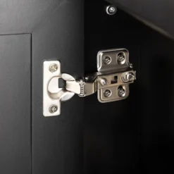 HOMCOM Triple-Cabinet Kitchen Island On Wheels That Remove, Kitchen Storage Cabinet With Drawers & Countertop, Rolling Utility Cart In Wood, Black -Homcom GUEST f79e5f83 cd16 4f21 9acf af6e619d30b9