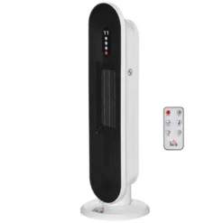 HOMCOM Ceramic Space Heater, Indoor Tower Heater With 45 Degree Oscillation, Remote Control, 24H Timer, Tip-Over And Overheating Protection, 1500W/1000W 8 HOMCOM Ceramic Space Heater, Indoor Tower Heater With 45 Degree Oscillation, Remote Control, 24H Timer, Tip-Over And Overheating Protection, 1500W/1000W -Homcom GUEST f820b7fa 4bdc 4e0a 8ae3 ea11449469ff
