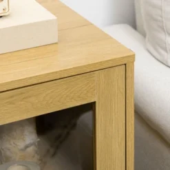 HOMCOM Small Storage Cabinet, Living Room Sideboard Cabinet With Double Glass Doors And Metal Legs For Dining Room Storage, Oak -Homcom GUEST f86f6d59 b3c2 4ff0 a2b4 bc06dae6c6d1